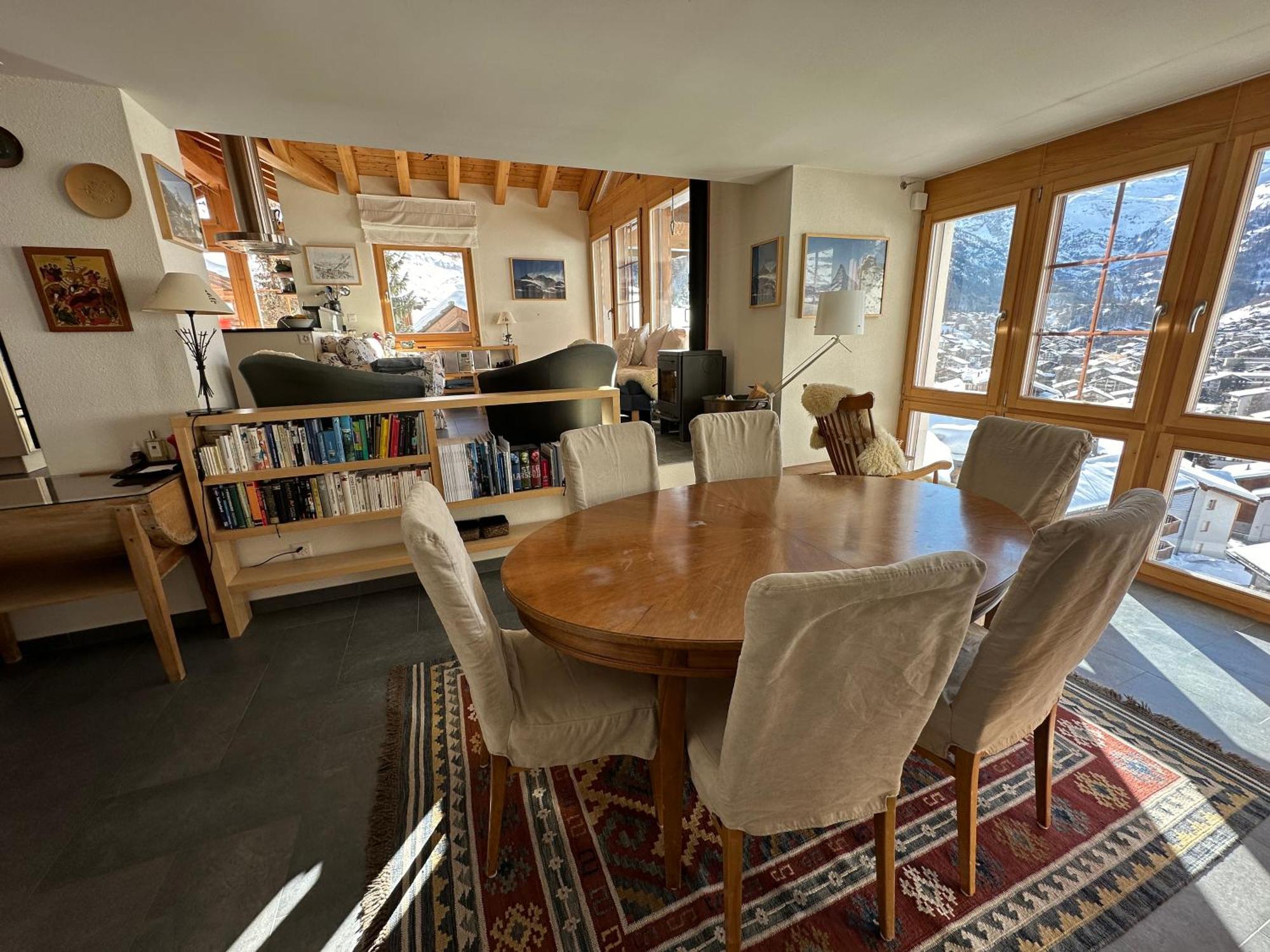 Modern Self-Catering Apartment With Matterhorn Views Zermatt Ngoại thất bức ảnh